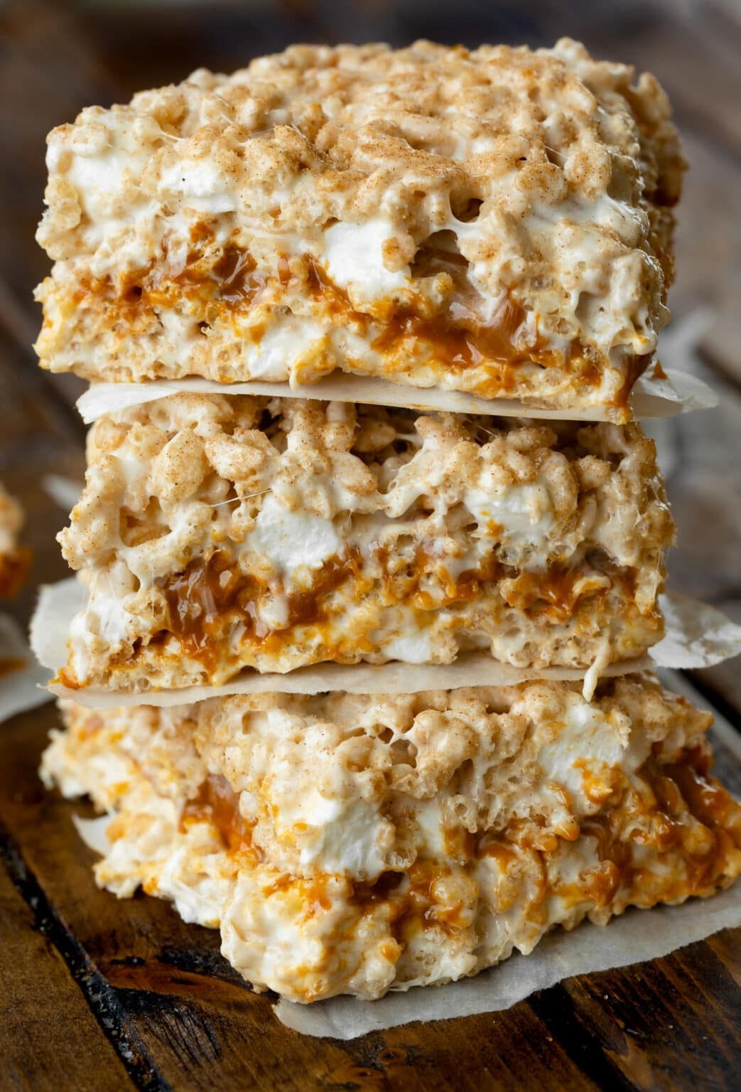 Dulce de leche Rice Krispie treats