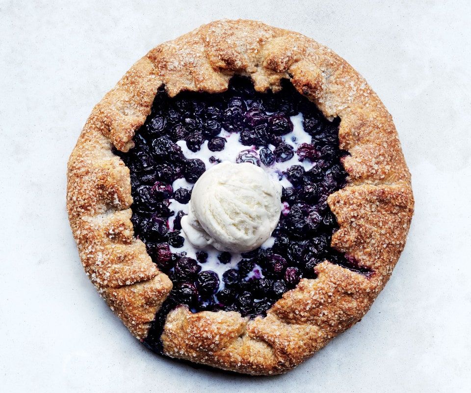 Blueberry pecan galette 