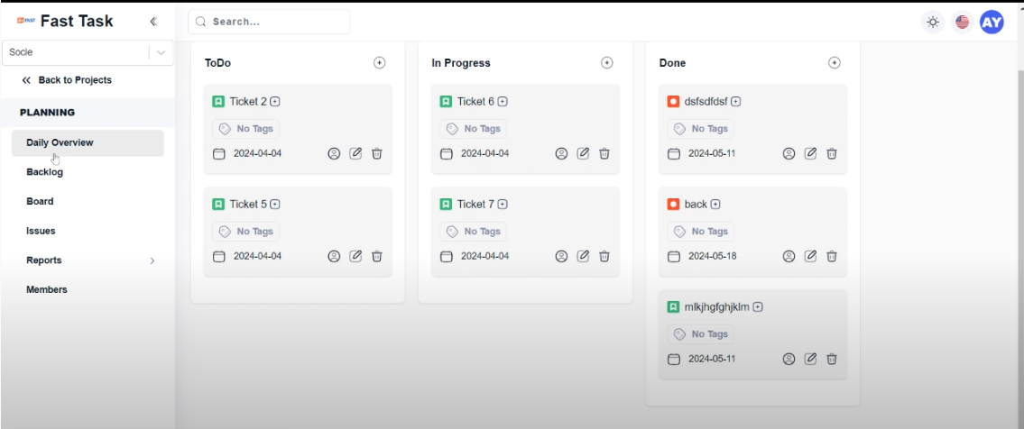 Project Management Application