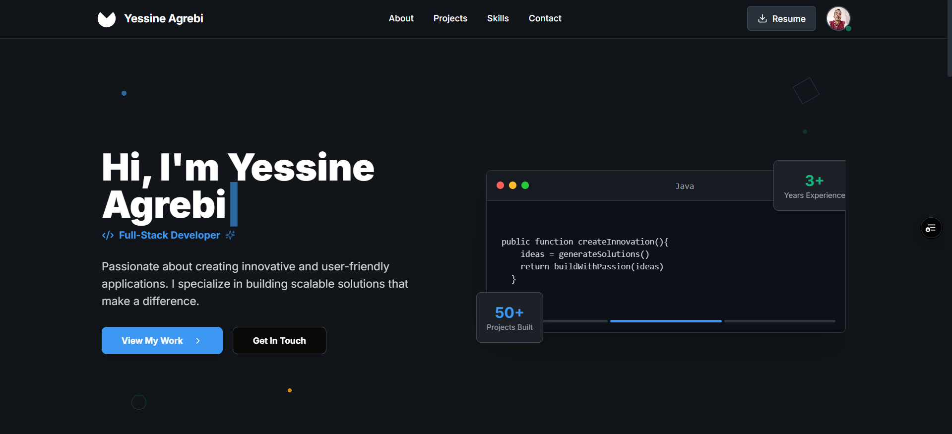 Fullstack Developer Portfolio