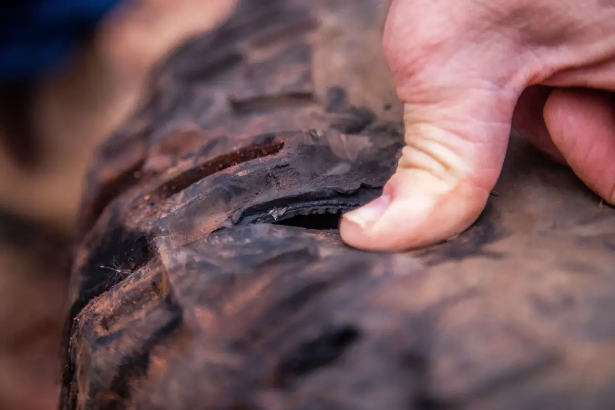 punctured tyre damaged off road incorrect tyre pressures