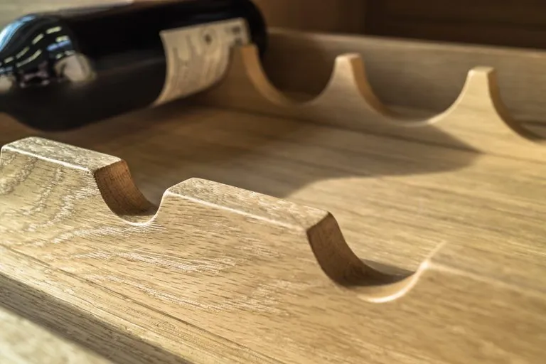 Almost empty wine rack
