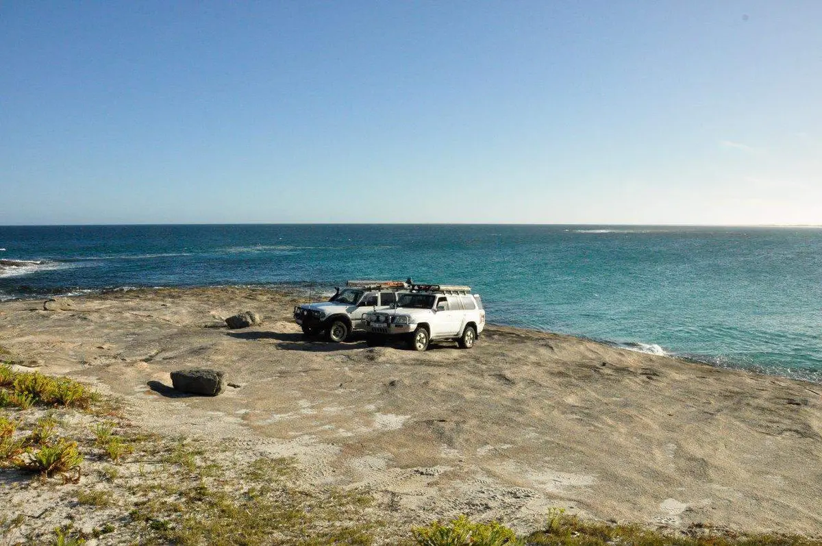 Fishing from the rocks