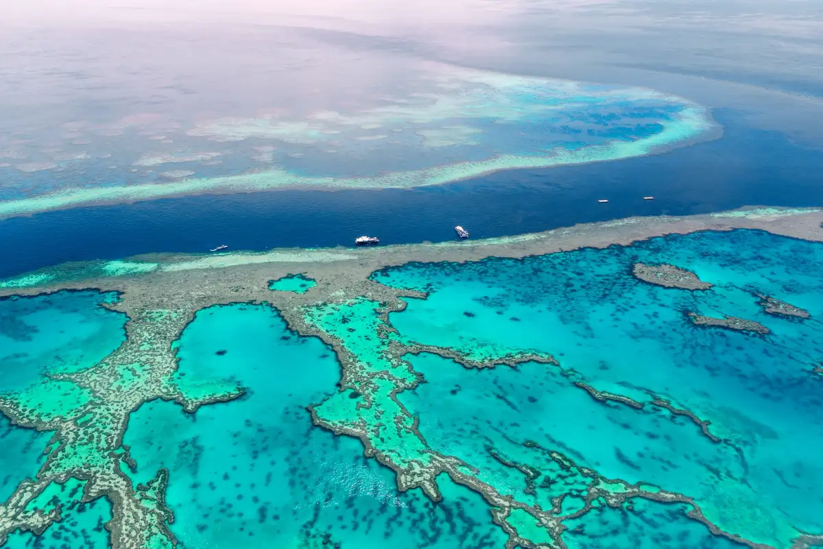 Great Barrier Reef, QLD, aerially