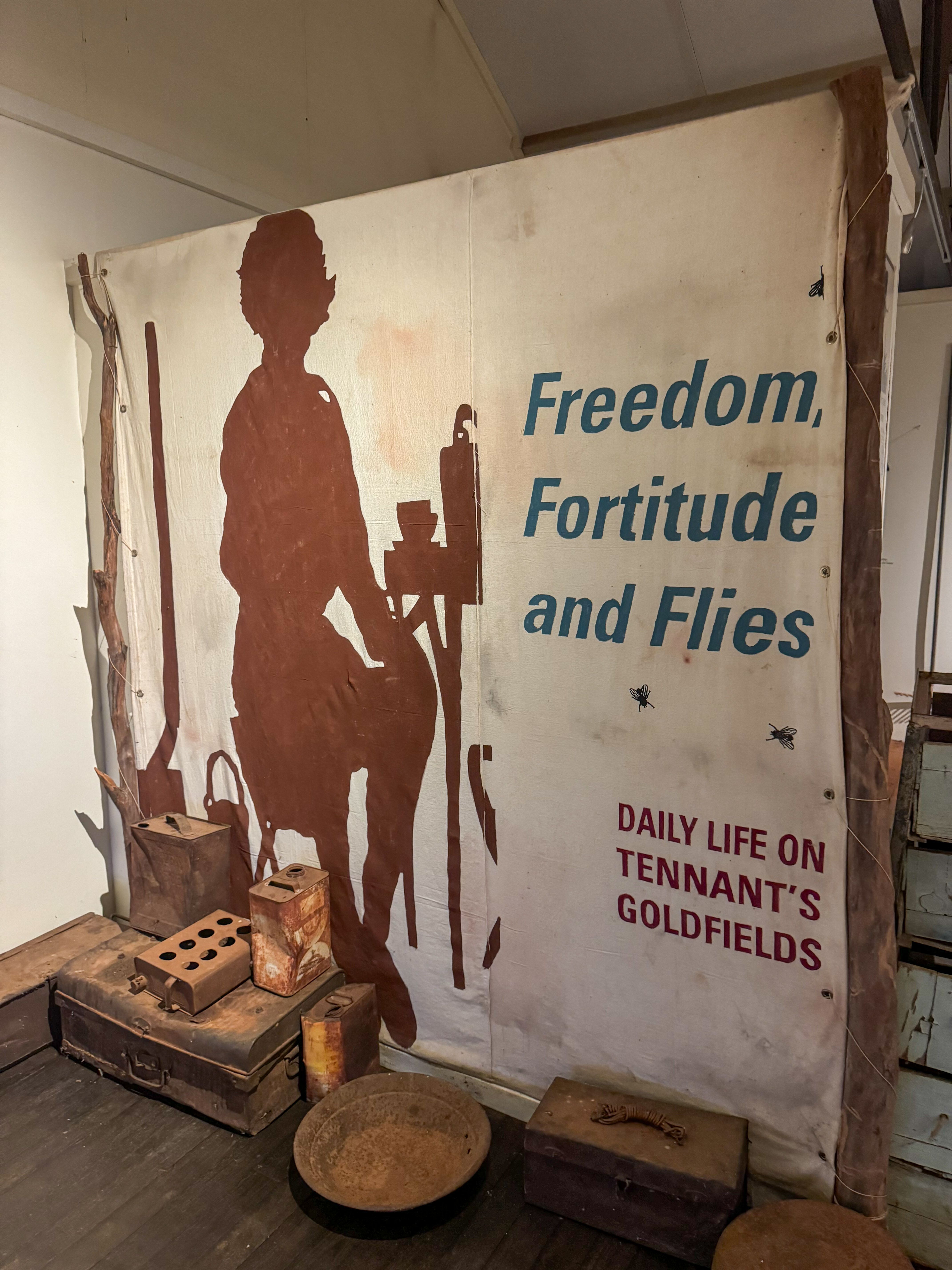 A Tennant Creek Goldfields sign