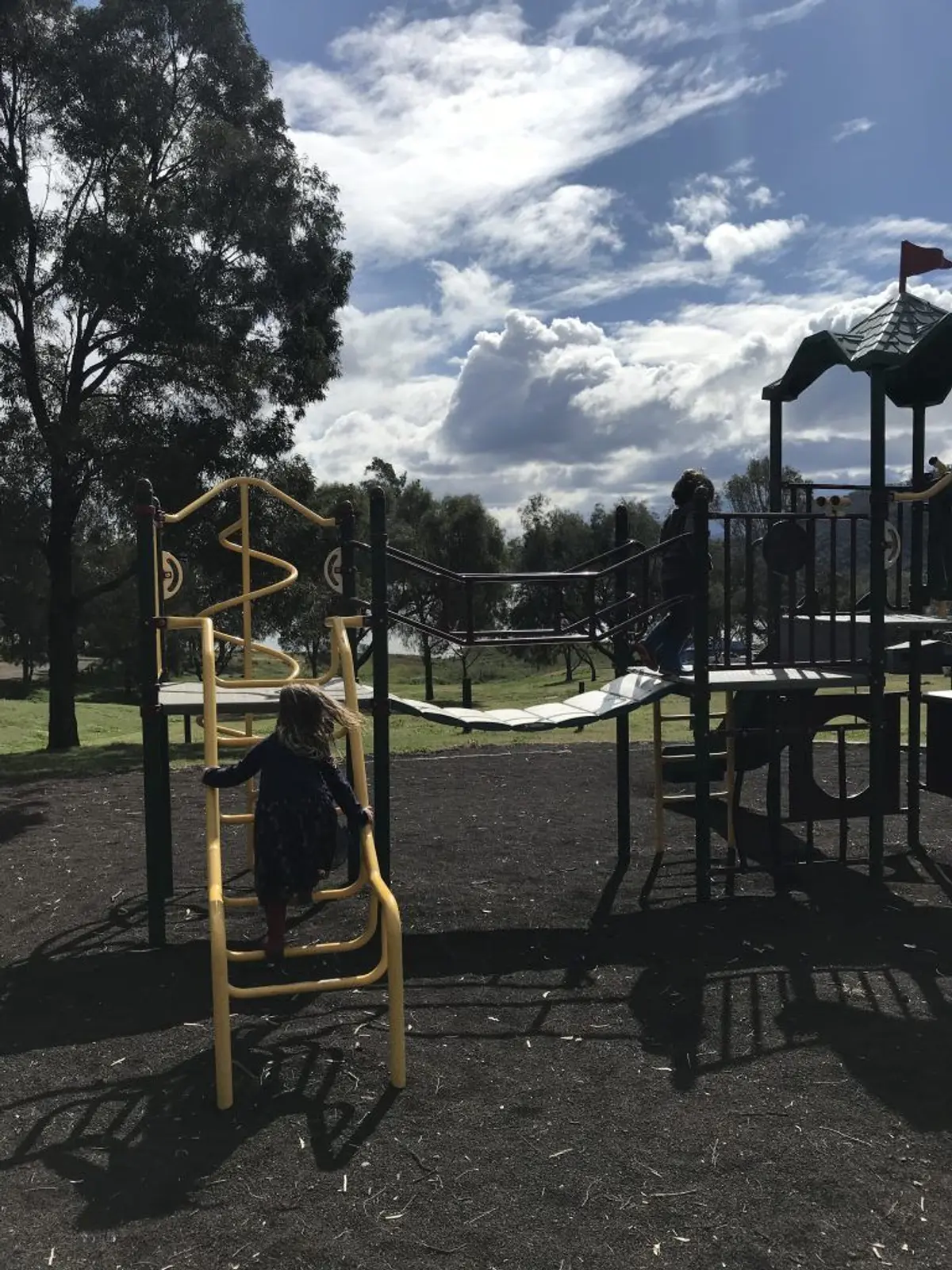 A picture containing outdoor, sitting, bench, snow Description automatically generated