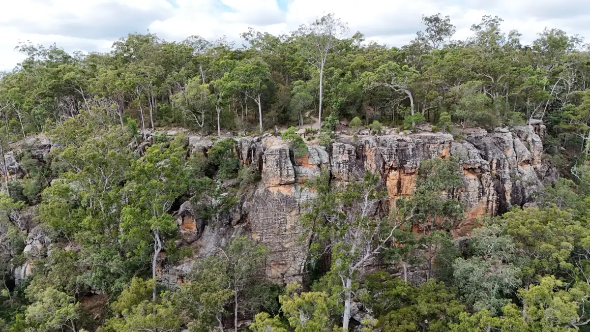 Cliff face at Brooyar State Forest