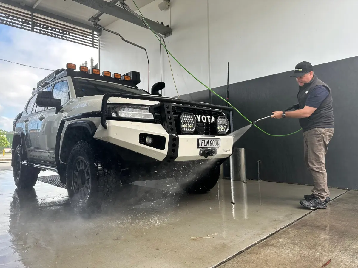pressure wash clean after 4wd trip