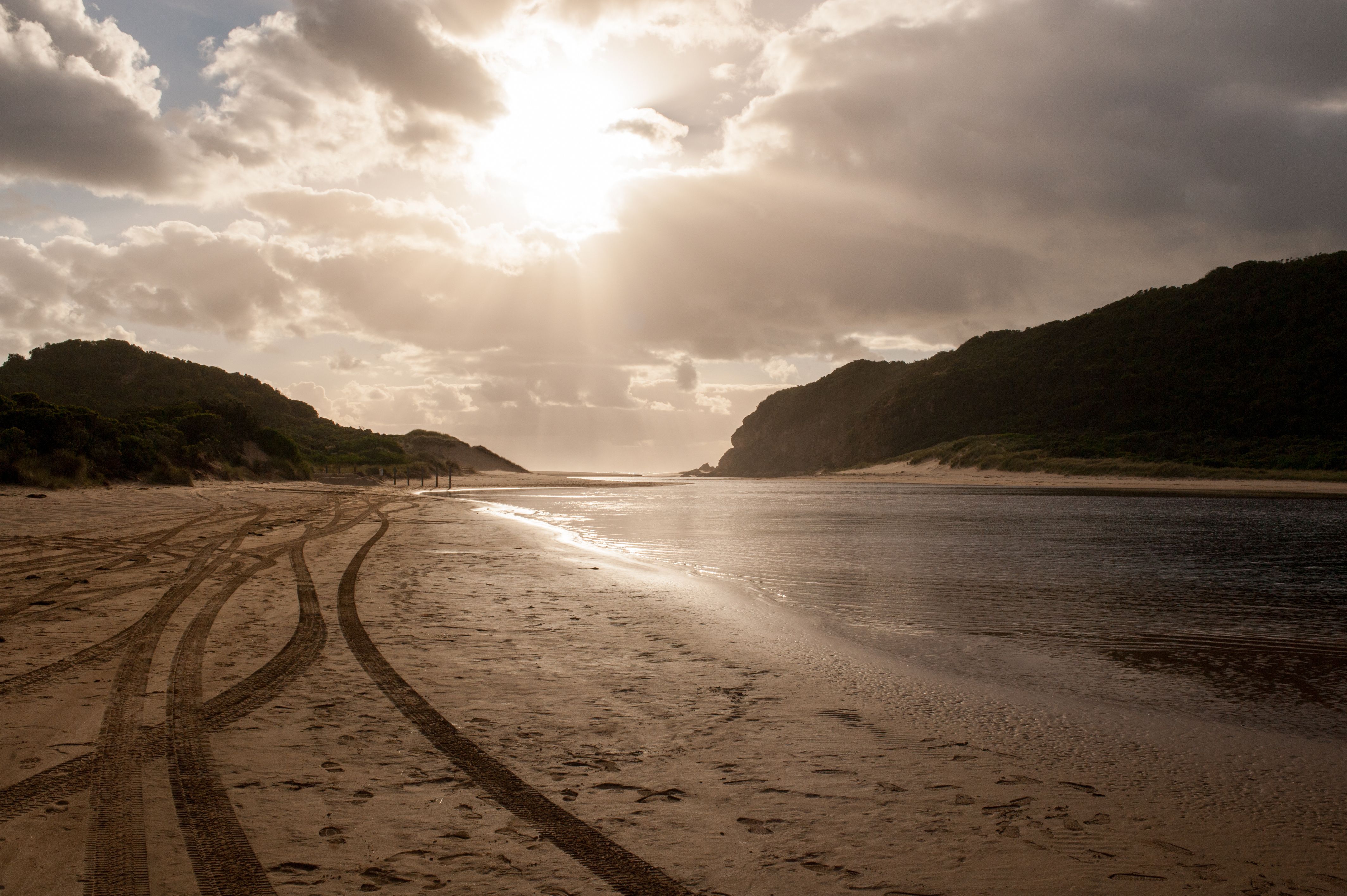 4x4 access beach in Otways National Park