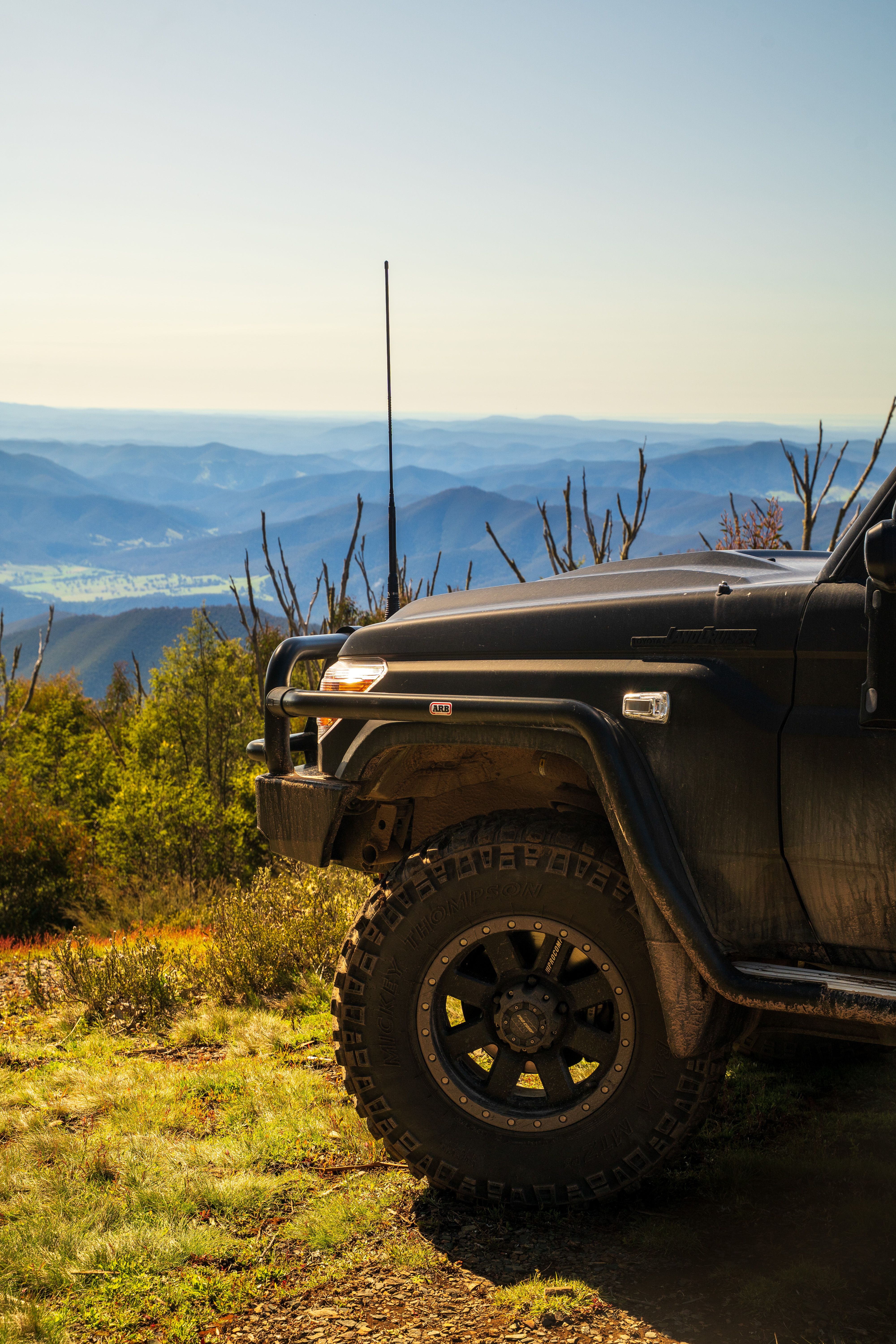 Side rails on a 4WD