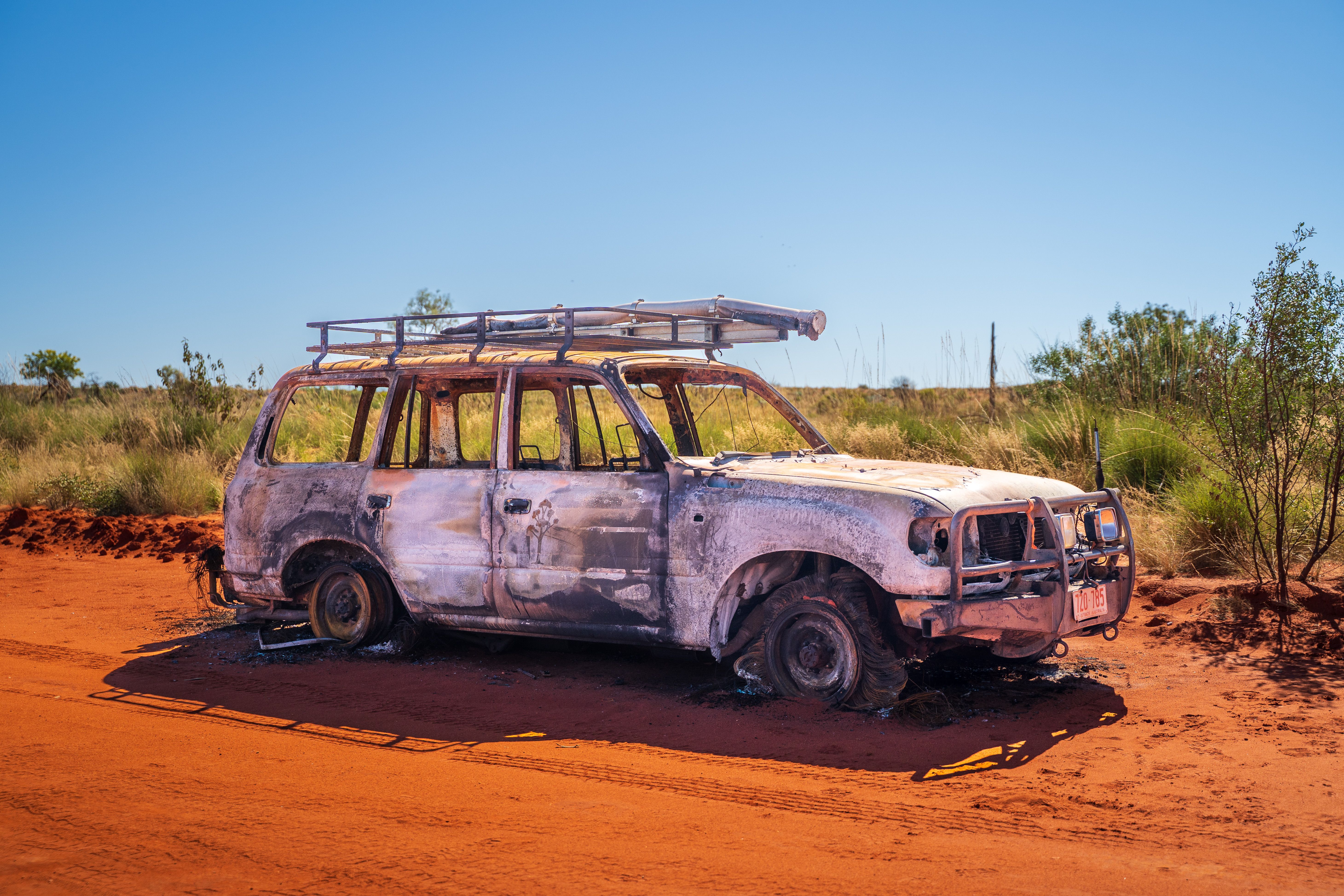 Rusted car in the Outback