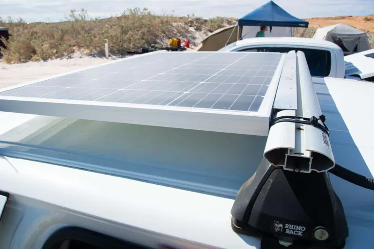 Solar on the roof racks