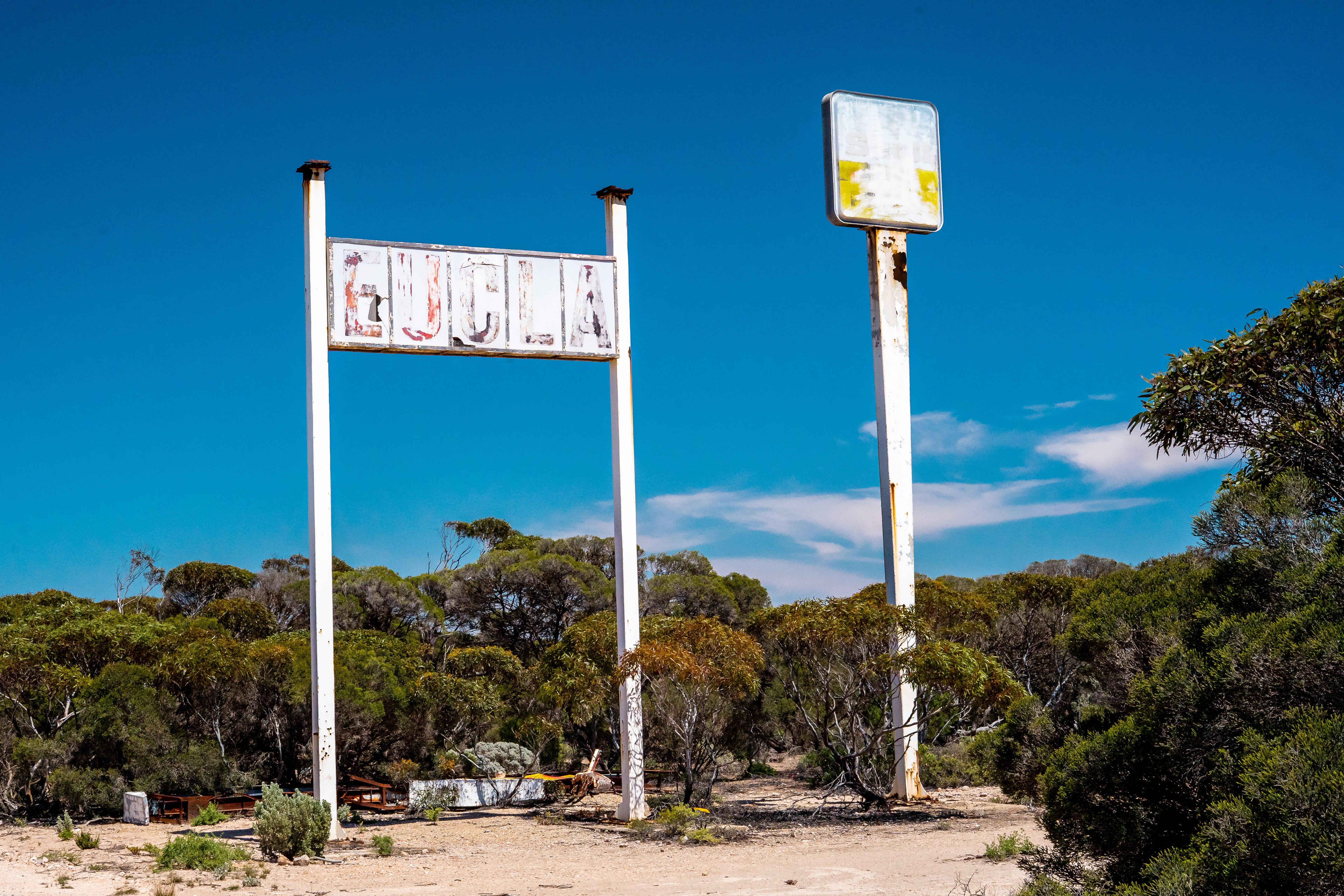 Old roadhouse sign off the Nullarbor, WA