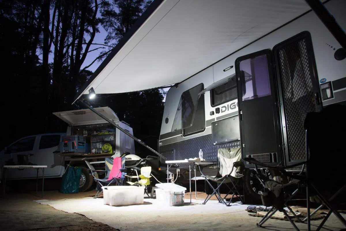 Caravan washing line