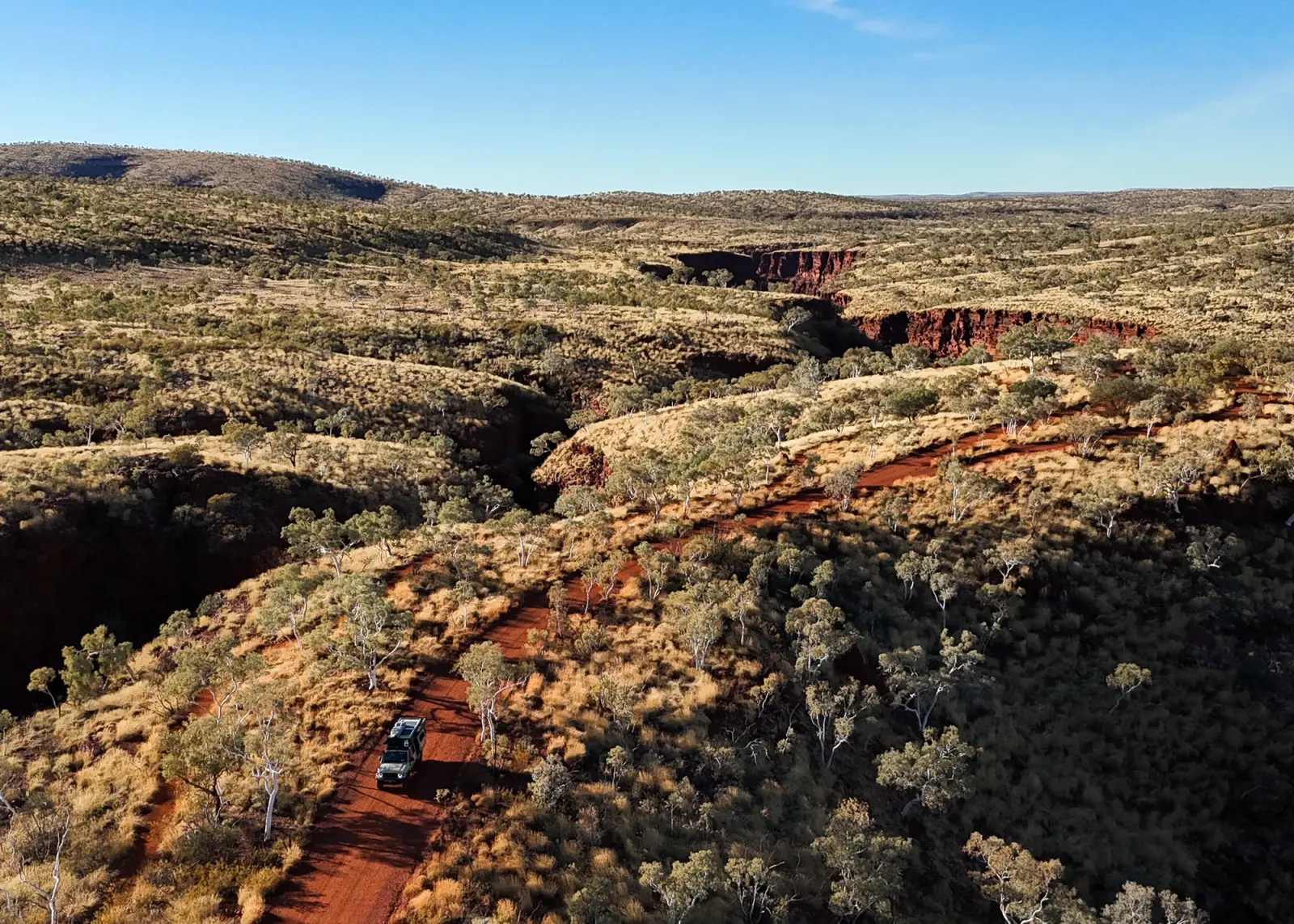 4WD touring in remote Outback Australia