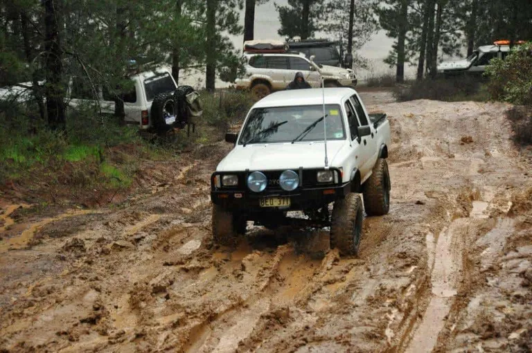 Hill climbs in the wet