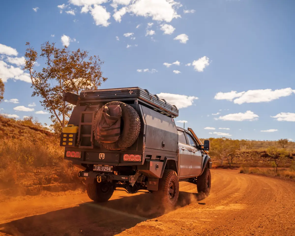 4X4 Ford Ranger on dirt road