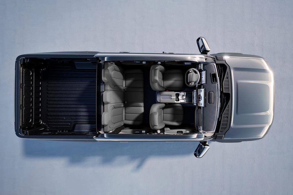 A birds eye view, x-ray style look at the new Chery Stockman ute