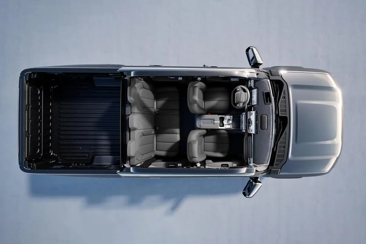 A birds eye view, x-ray style look at the new Chery Stockman ute