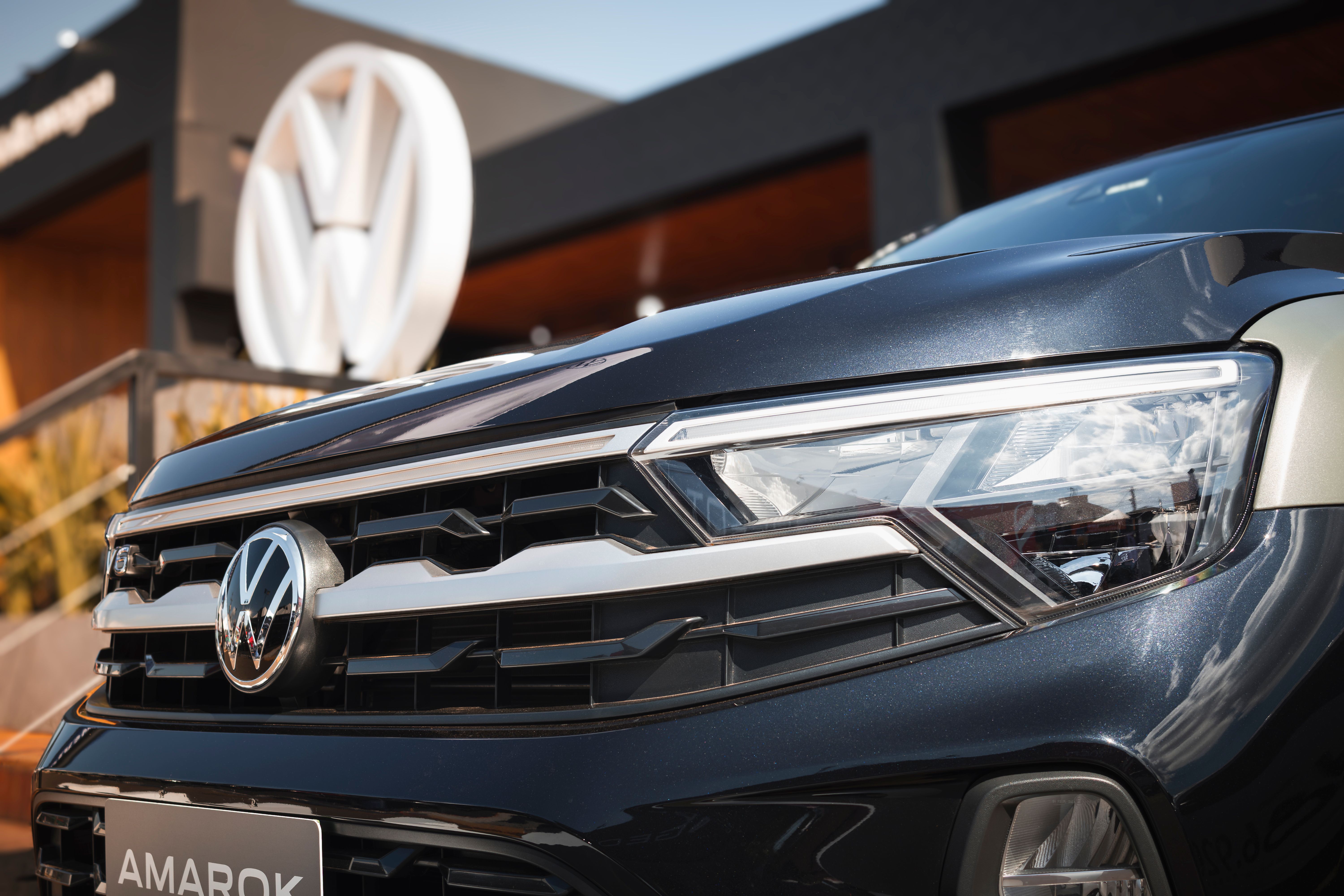 Volkswagen Amarok headlight close-up