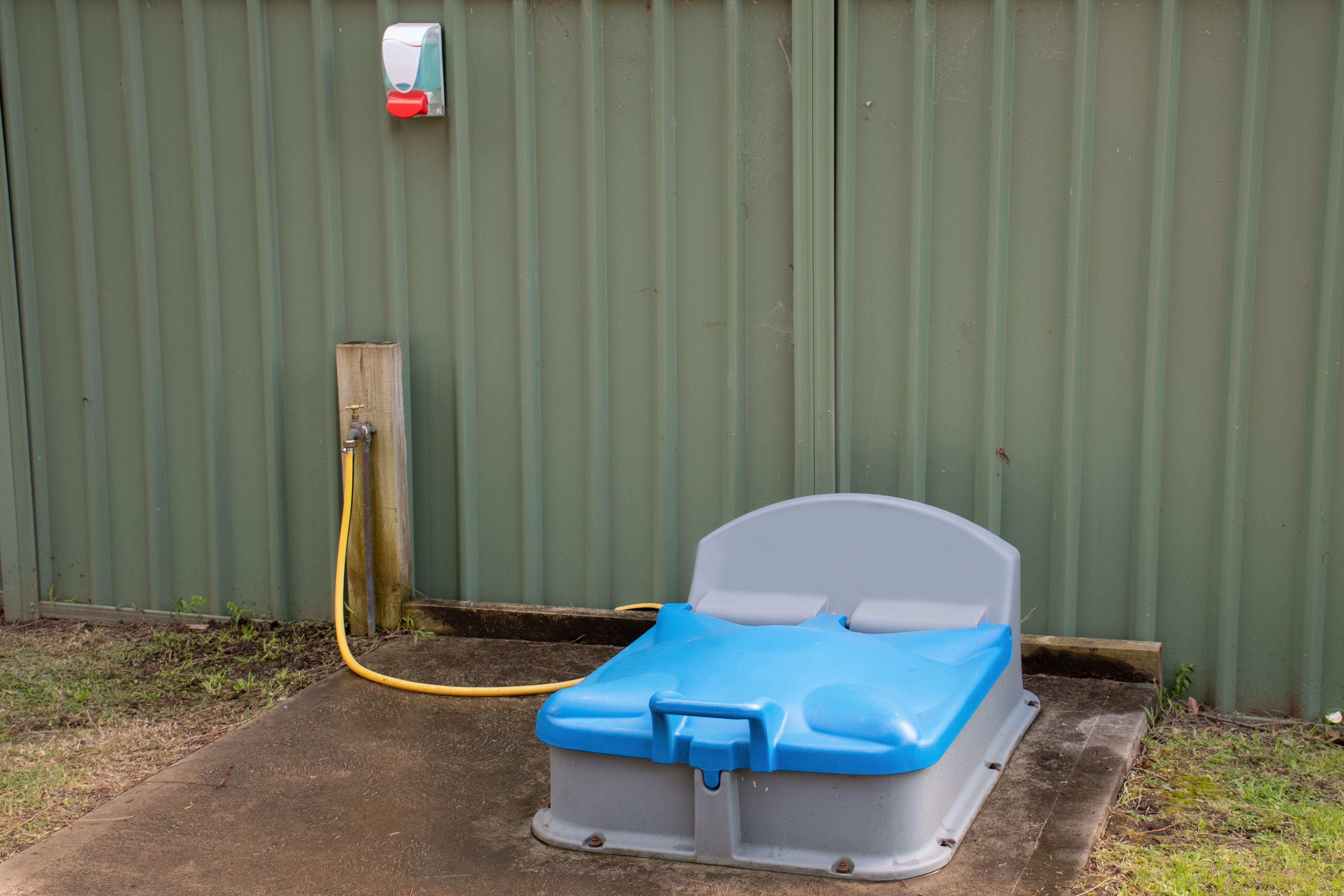 A dump point at a holiday park