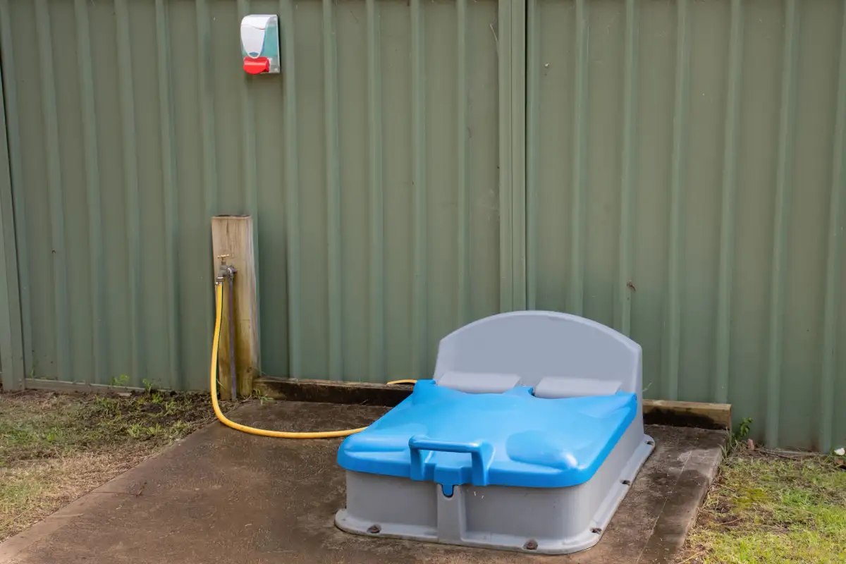A dump point at a holiday park