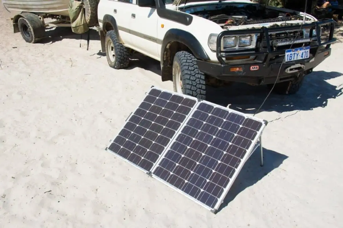 Folding solar panels