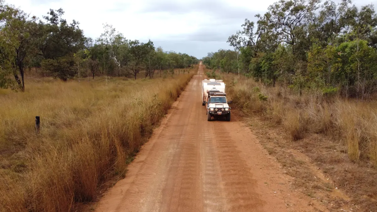 corrugated towing caravan cape york australia