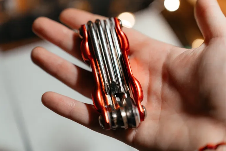 mulitool sitting in a person's hand
