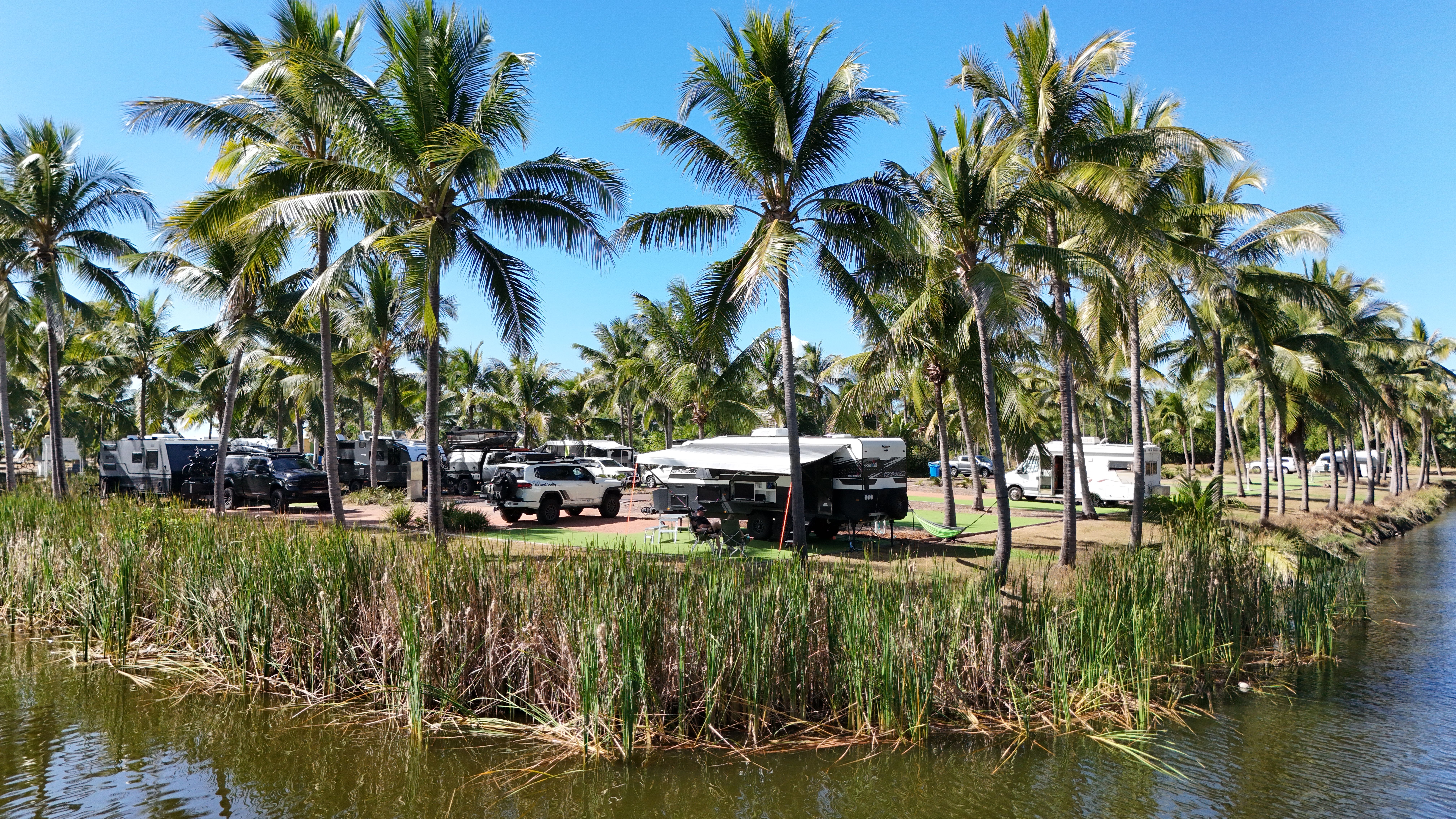 A caravan park in Rollingstone, North Queensland