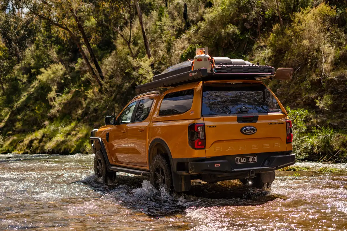 Rear of a 4WD