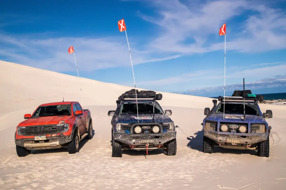 4wd ford beach convoy nullarbor road trip australia