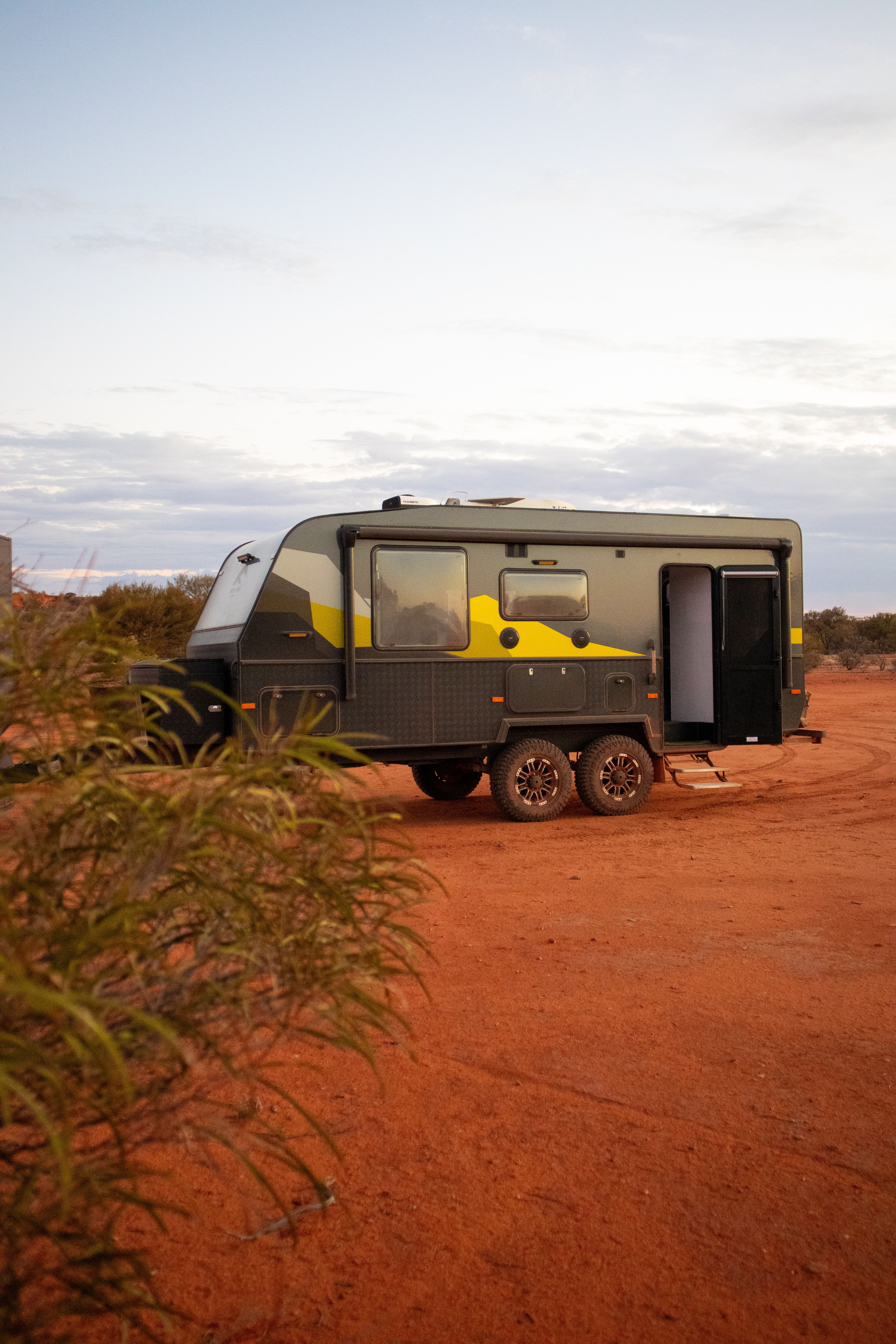 Caravan in Outback