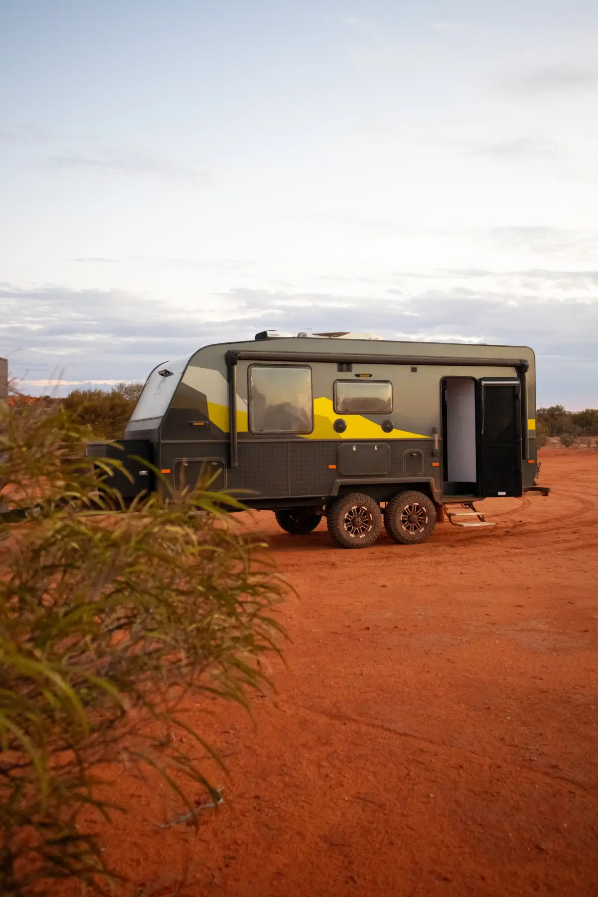 Caravan in Outback