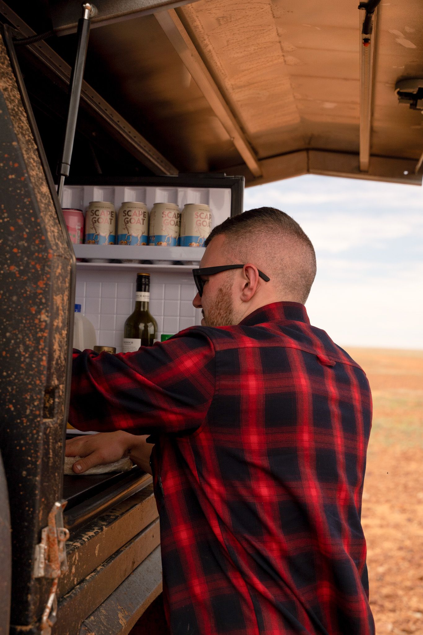 Fridge in a 4WD canopy