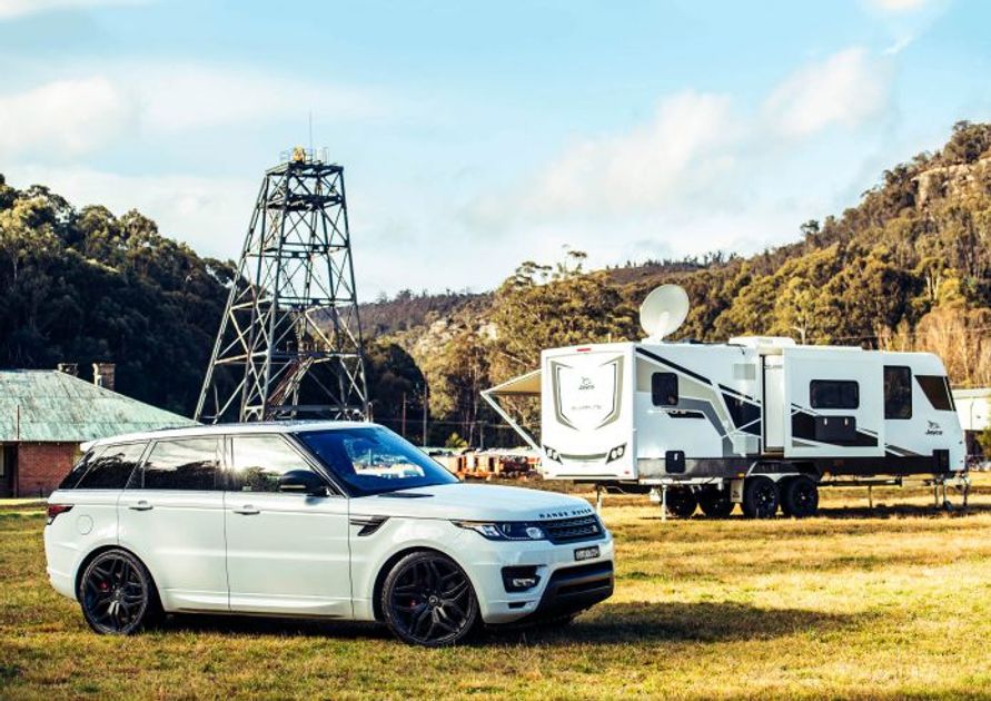 Jayco Outback meets Range Rover Sport