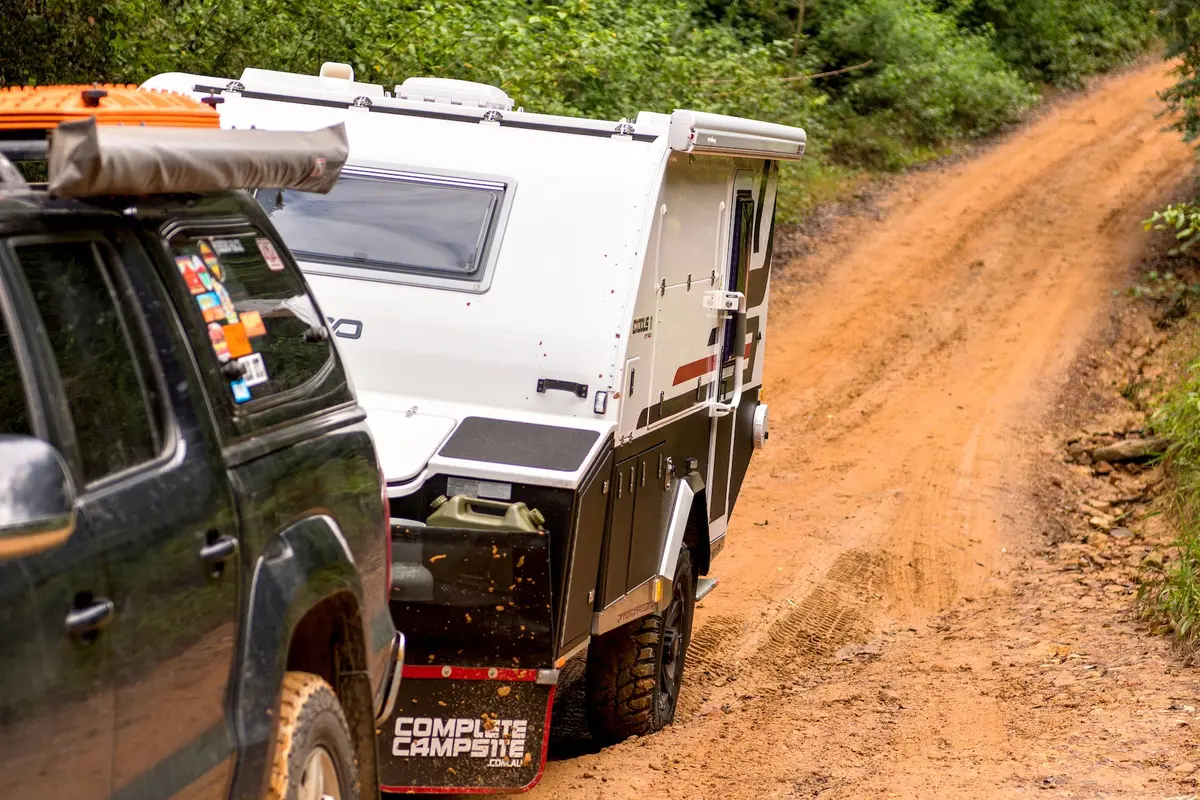 Driving a camper trailer off-road