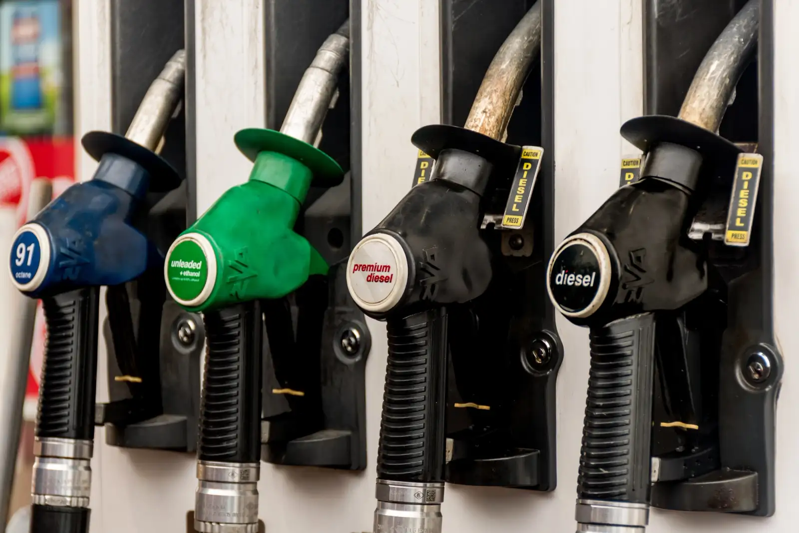 Fuel bowser in Australia with diesel and premium diesel