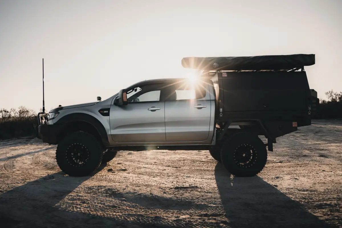 A modified 4X4 Ford Ranger in Australia