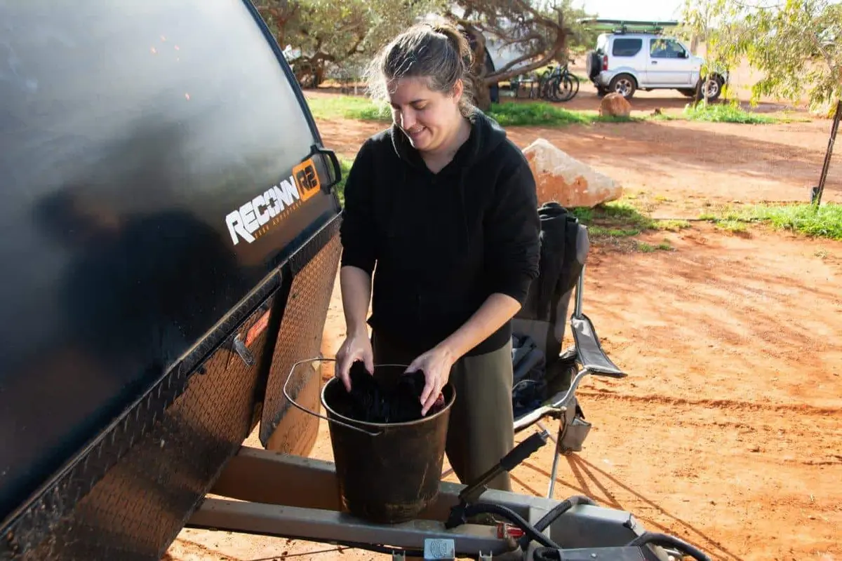 Hand washing at Bullara