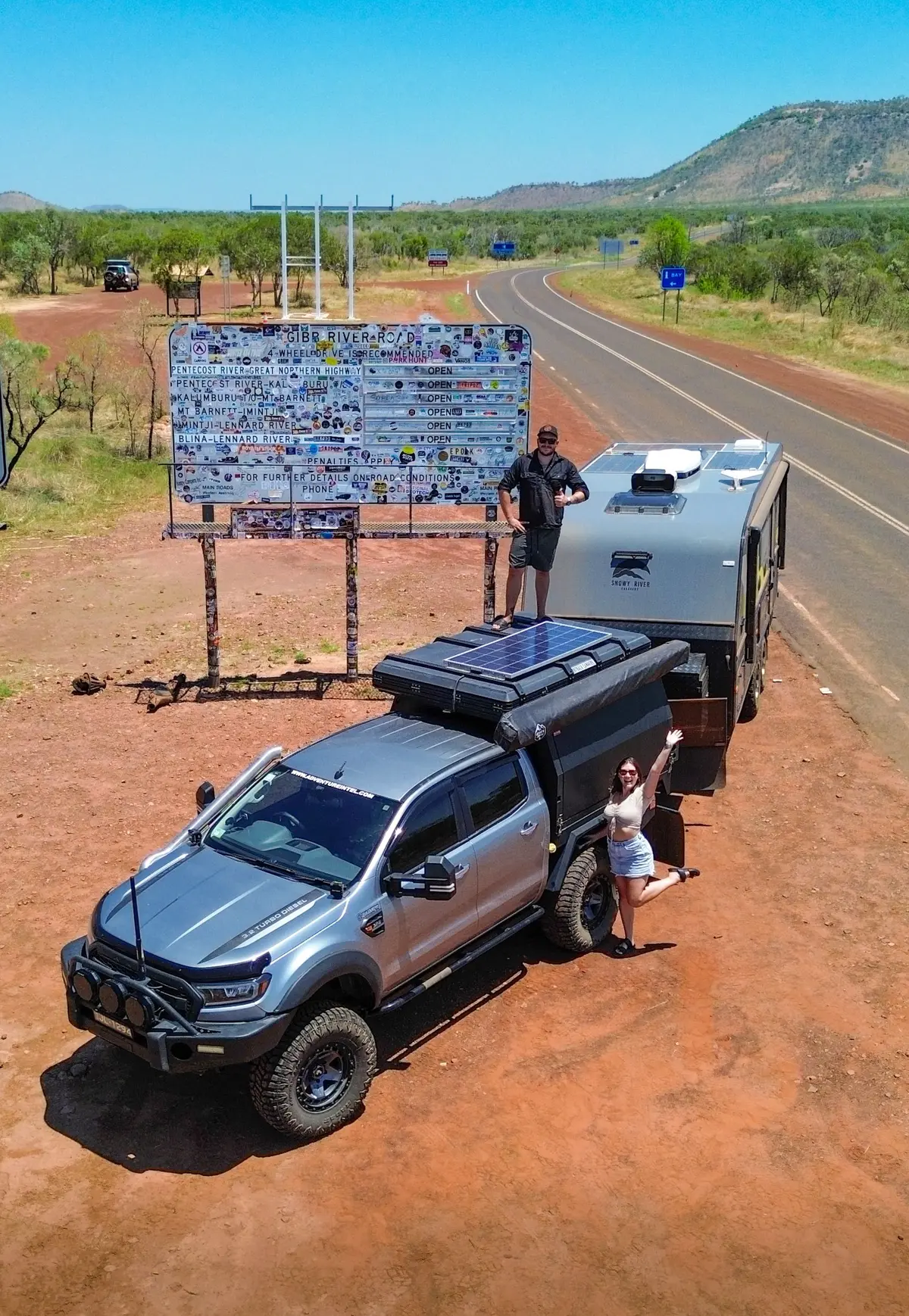 adventure intel australia ford ranger and snowy river caravan gibb river road