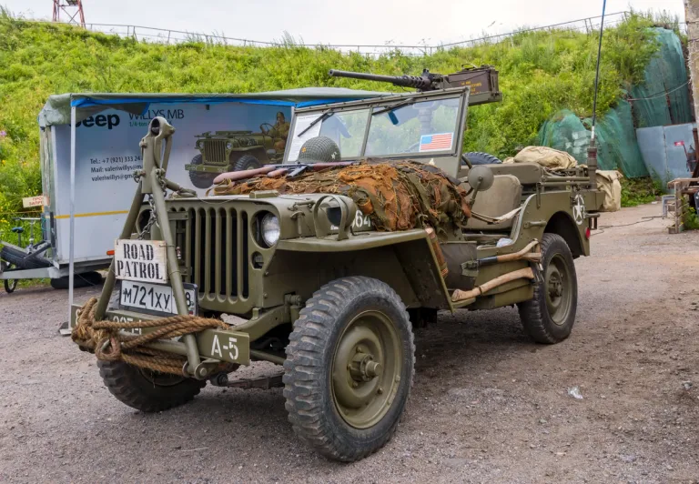 A US Army issued Jeep 4WD
