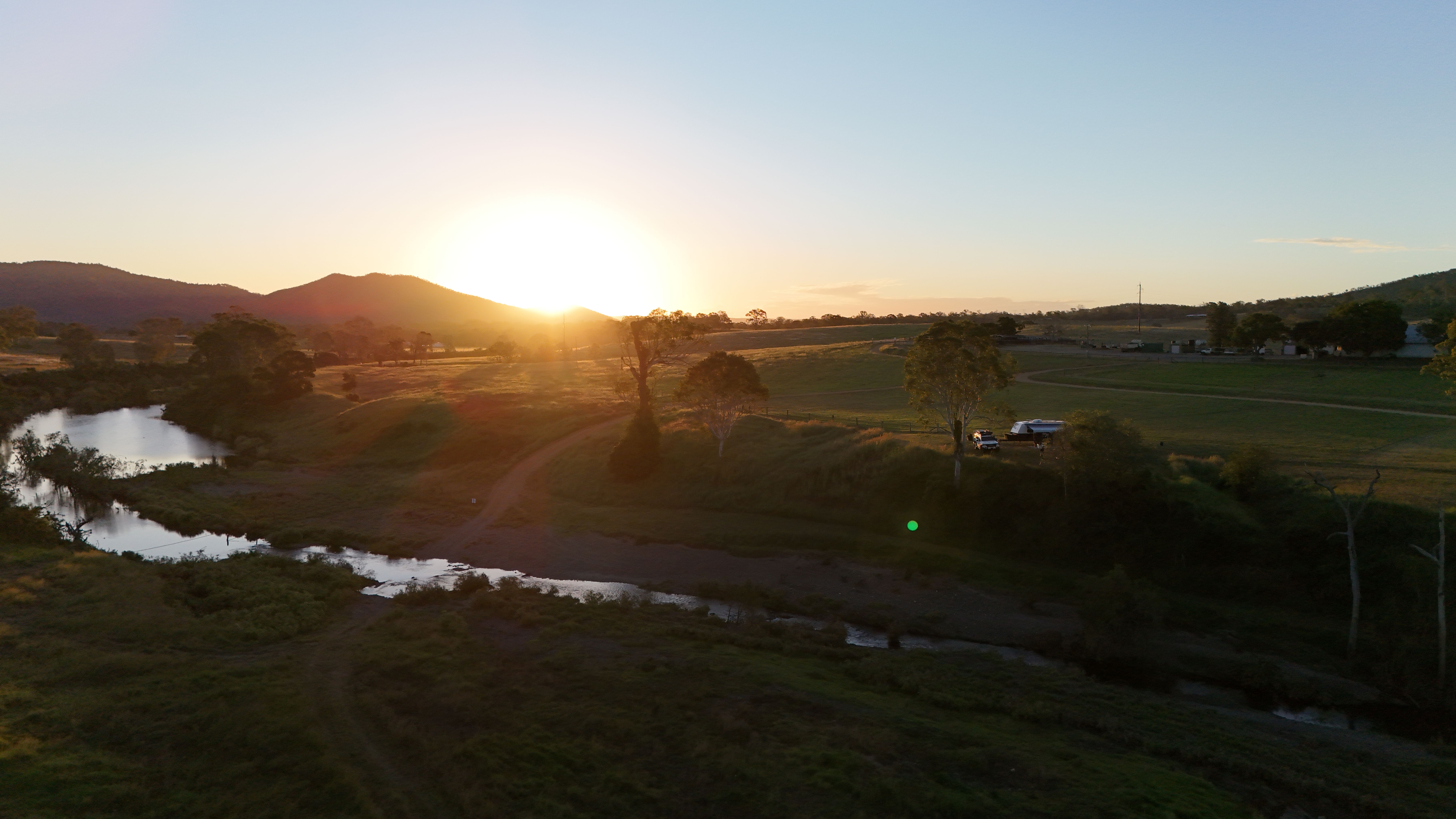 Creek running through Brooyar Station