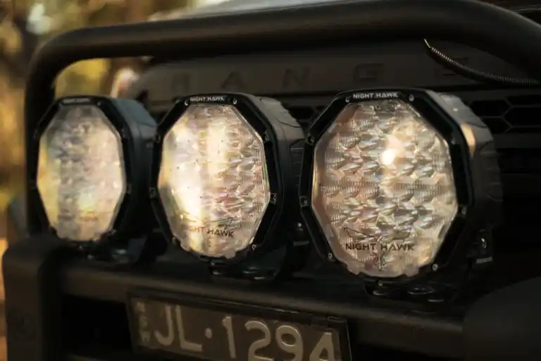 4x4 driving lights close up