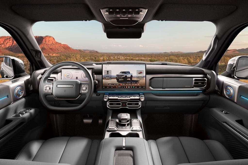 A view from inside the cabin of the new Chery Stockman ute