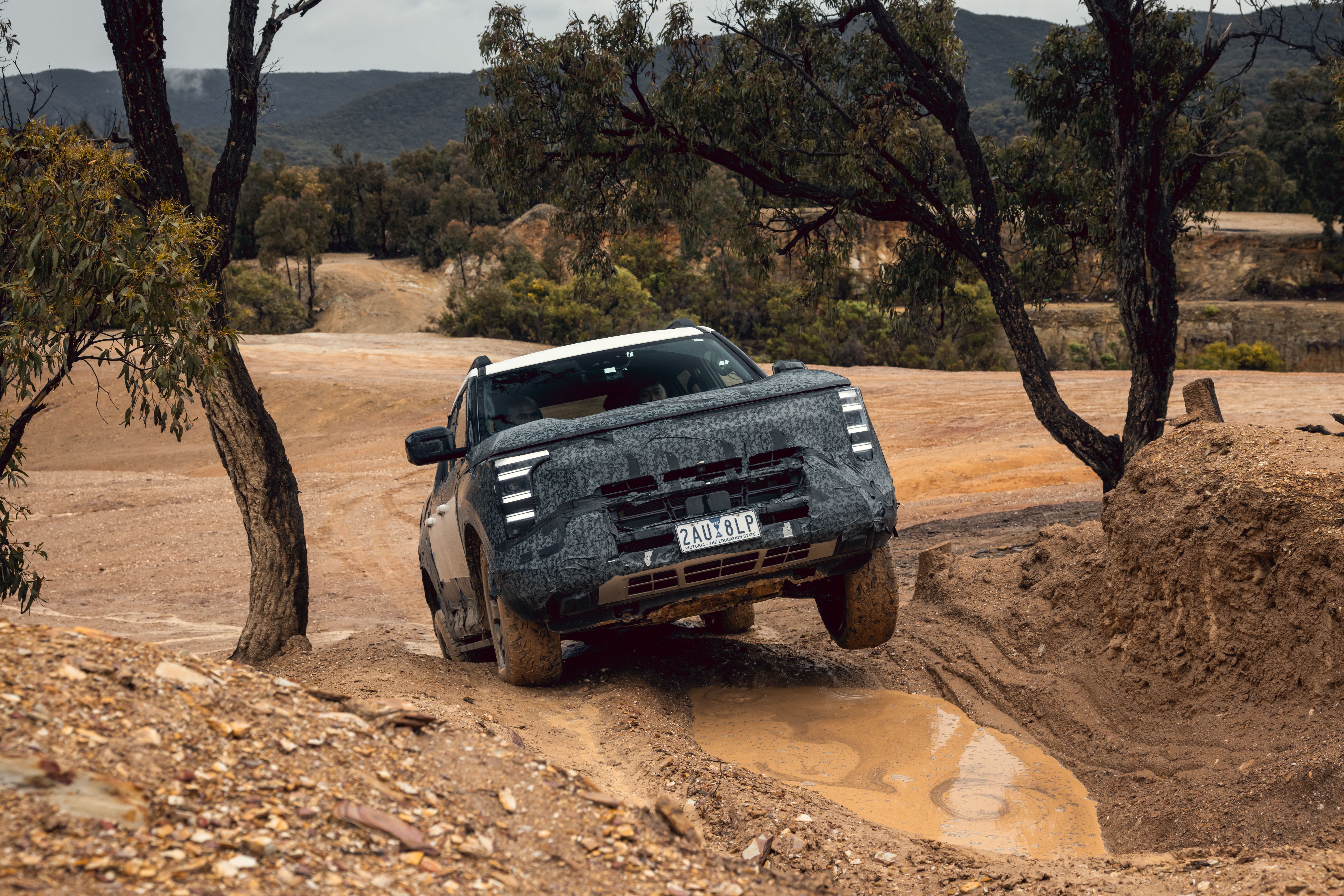 The all-new Nissan Navara Pro PHEV being tested in Australia
