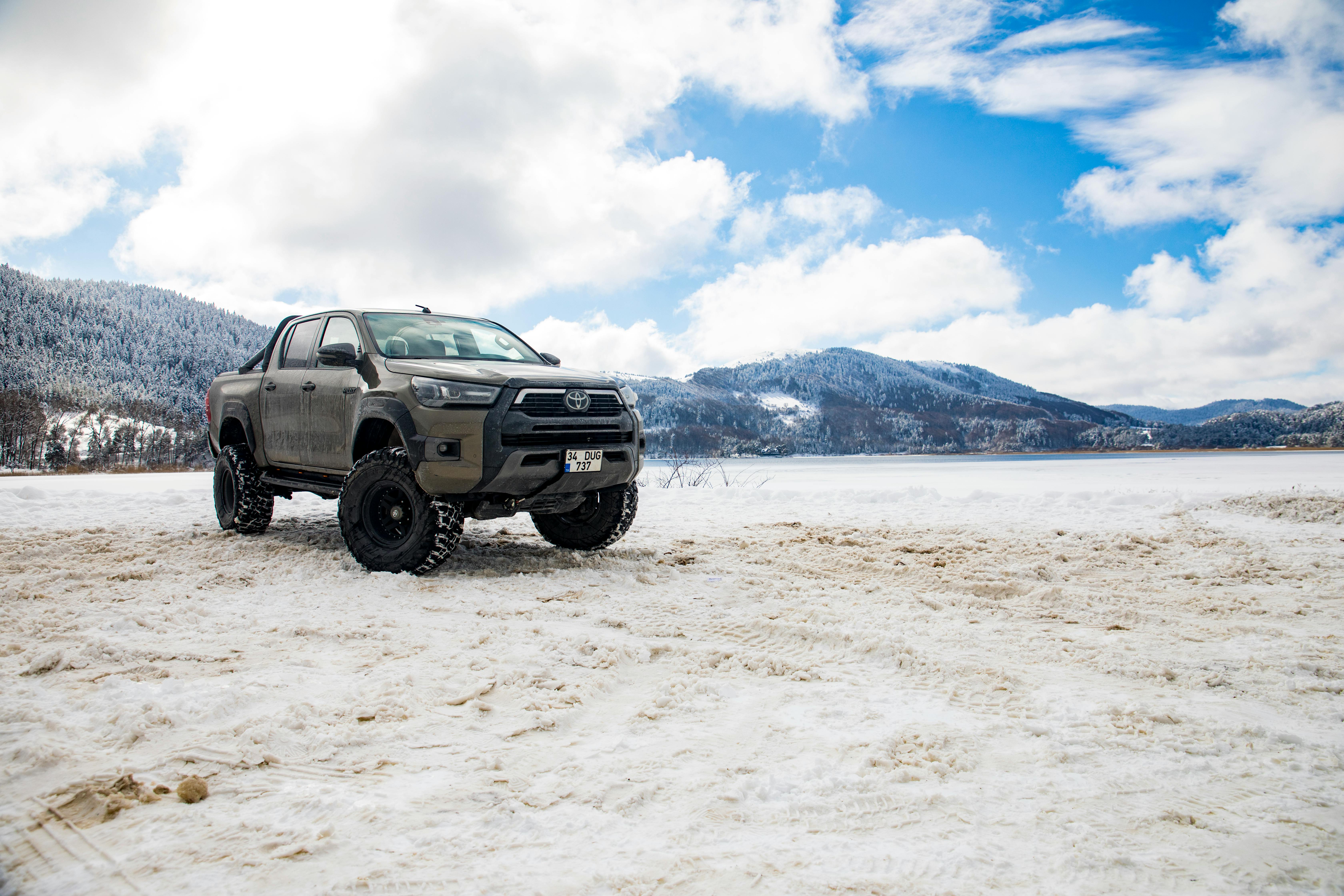 Toyota HiLux on sand