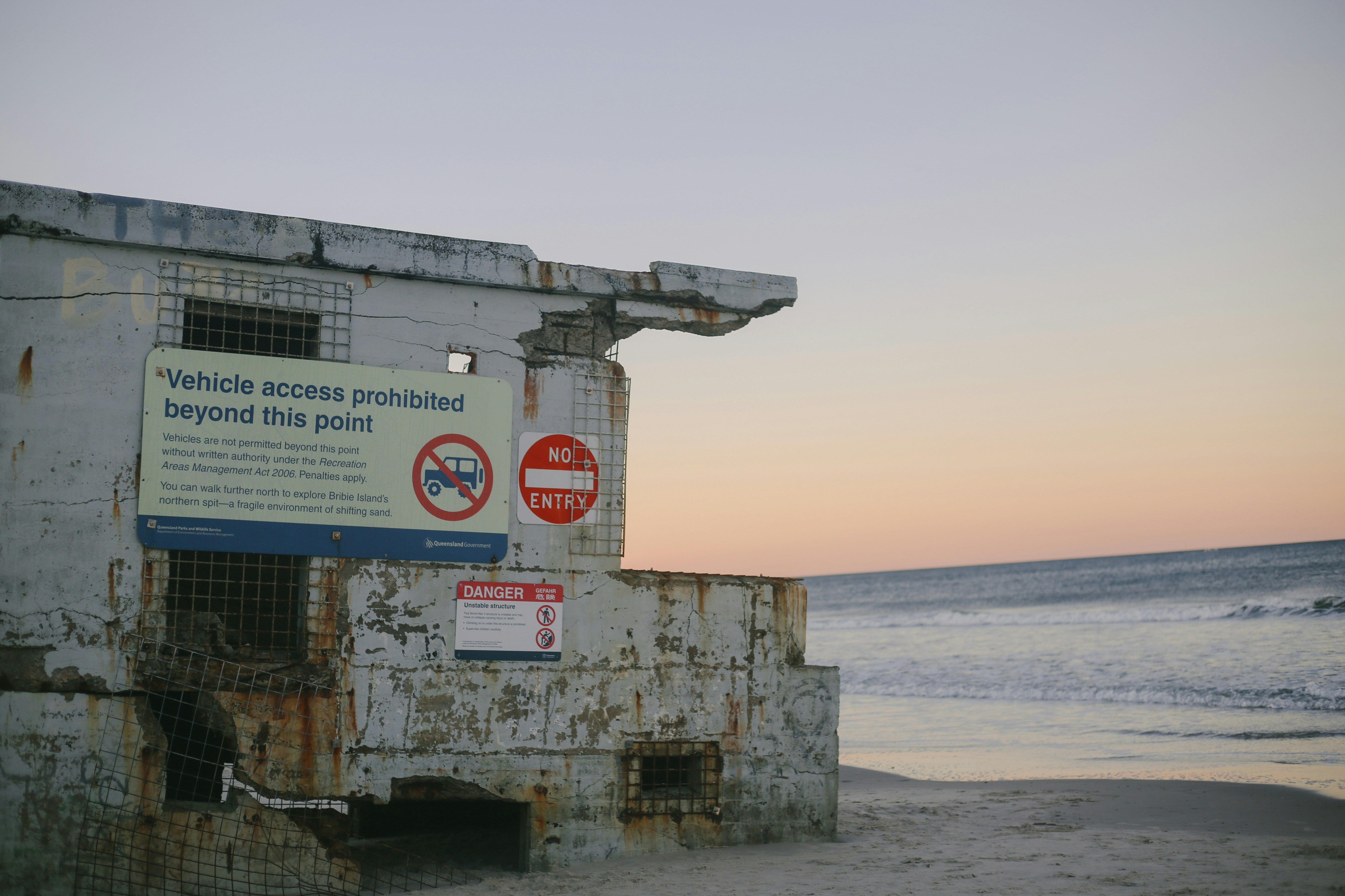 A WWII bunker ruin on Bribie Island, QLD