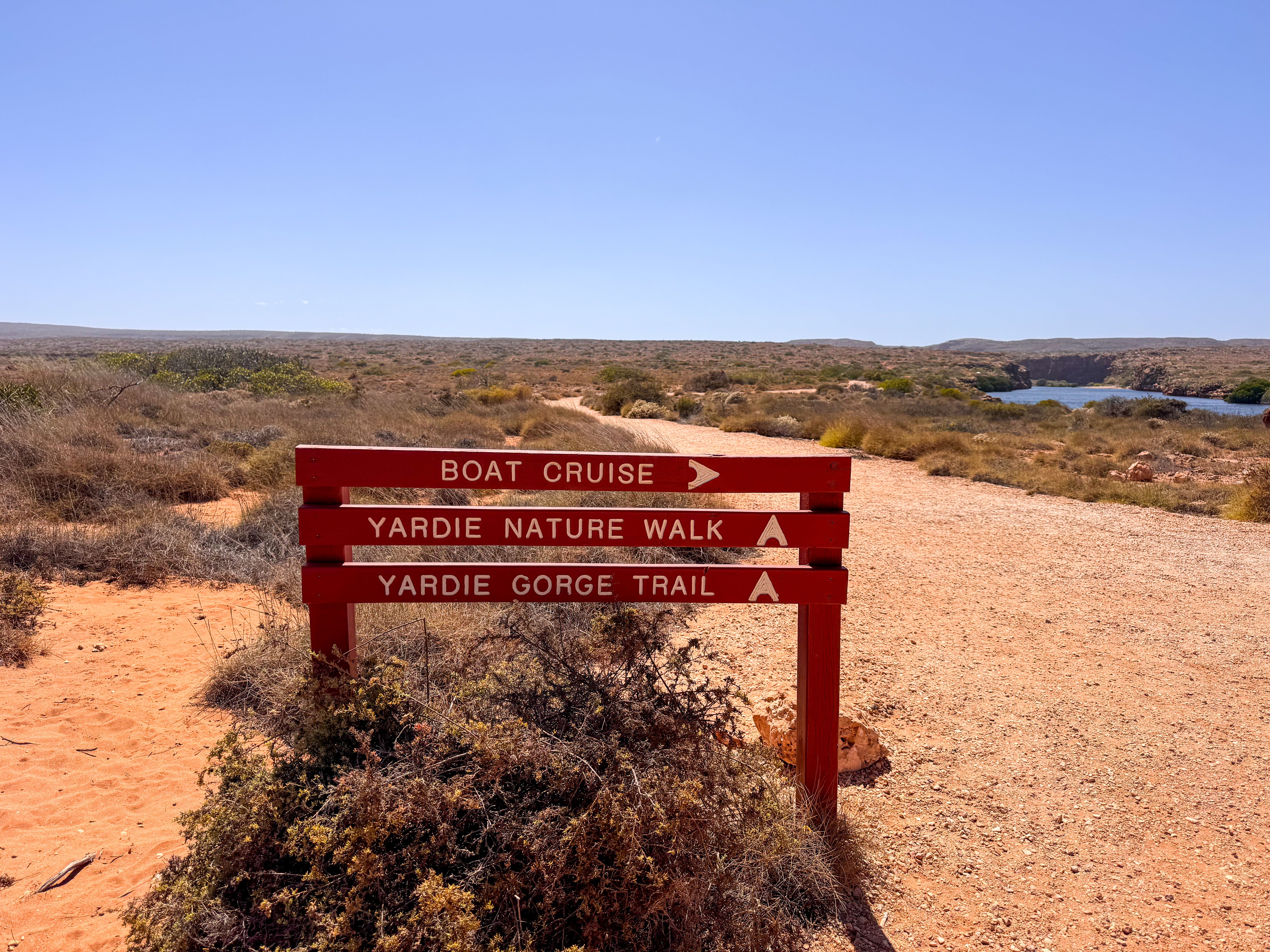 sign with hiking trails