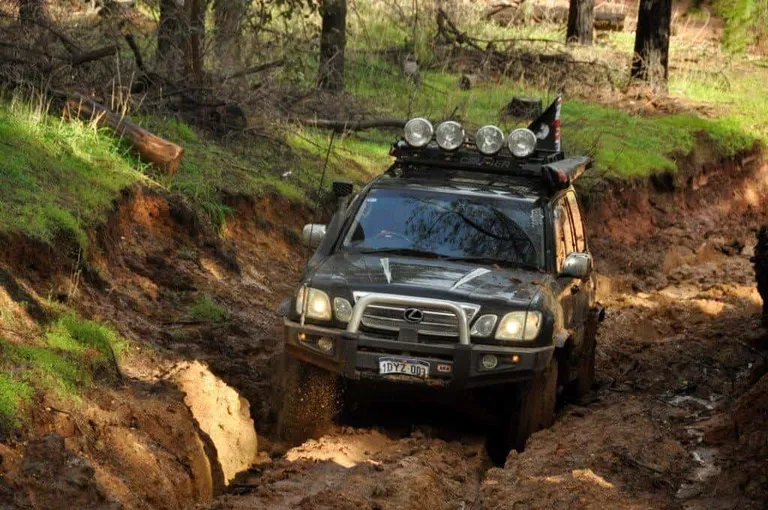 Lights on a 4WD